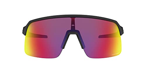 Oakley Men's OO9463 Sutro Lite Rectangular Sunglasses, Matte Black/Prizm Road, 39 mm