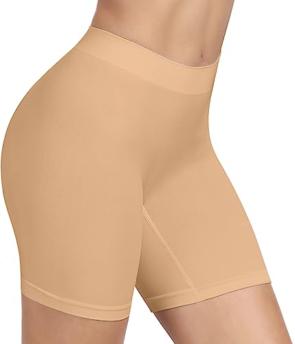 BESTENA Women's Comfortably Smooth Slip Short Panty(Nude,X-Large)
