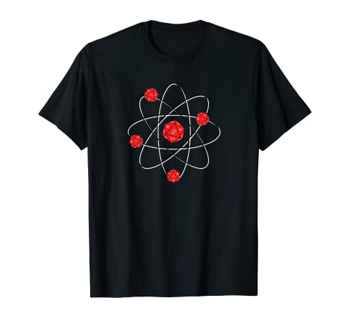 Dungeon Atoms Chemistry Physics Dice T-Shirt