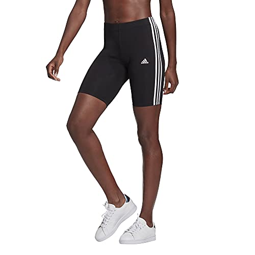 adidas womens 3-Stripes BK Shorts Black/White X-Large