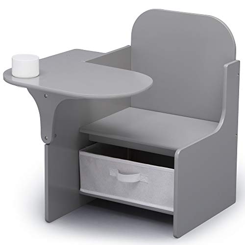 Delta Children MySize Chair Desk With Storage Bin, Grey