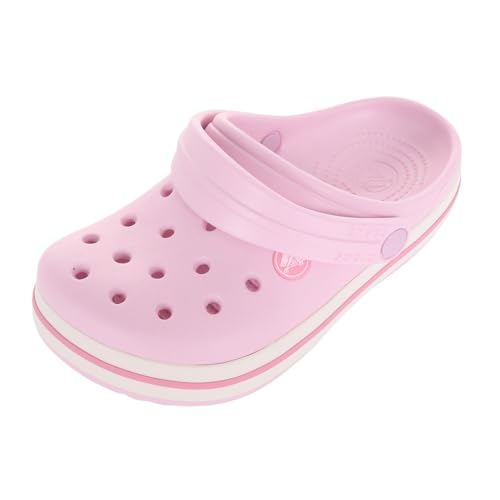 Crocs Unisex-Child Crocband Clogs (Little Kid/Big Kid), Ballerina Pink, 1 Little Kid