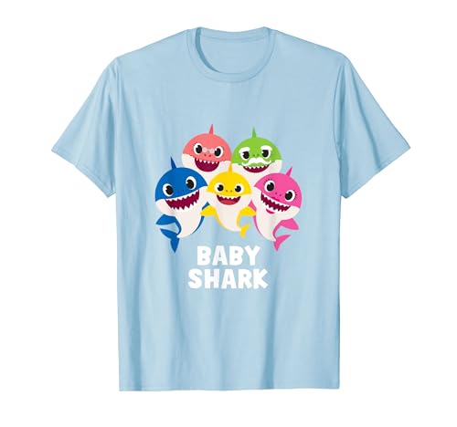 Pinkfong Baby Shark family t-shirt with text