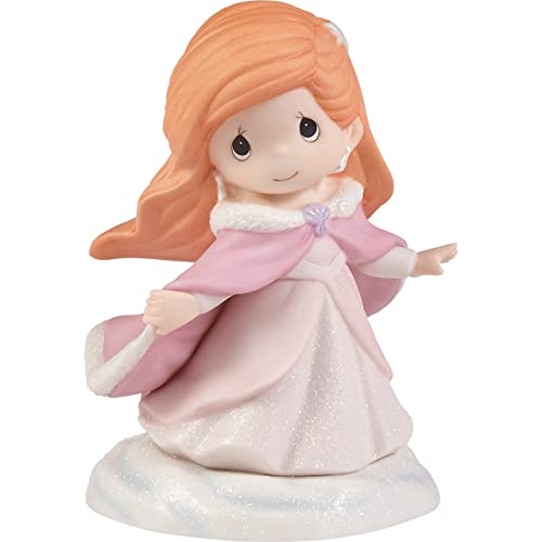 Precious Moments Disney Ariel Figurine | Bundled Up and Ready for Adventure Ariel Figurine | Collectible Décor & Gifts | Little Mermaid | Hand-Painted