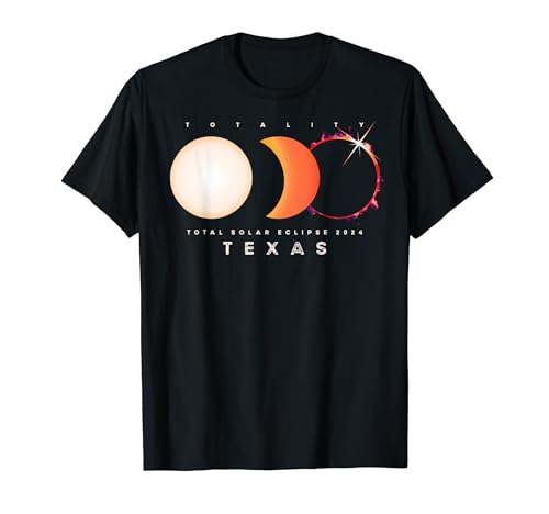 Solar Eclipse 2024 Texas Total Eclipse America Graphic T-Shirt