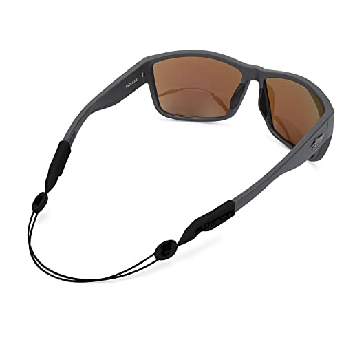 Pilotfish No Tail Adjustable Eyewear Retainer Cable Strap: Sunglasses, Eyeglasses, Glasses (14 Inch, Tactical Black)