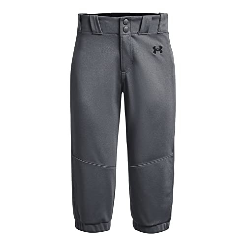 Under Armour Girls Utility Softball Pants 22, (012) Pitch Gray/Pitch Gray/Black, Small