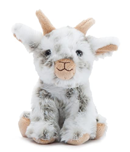 The Petting Zoo Goat Stuffed Animal Plushie, Gifts for Kids, Wild Onez Babiez Farm Animals, Goat Plush Toy 6 inches