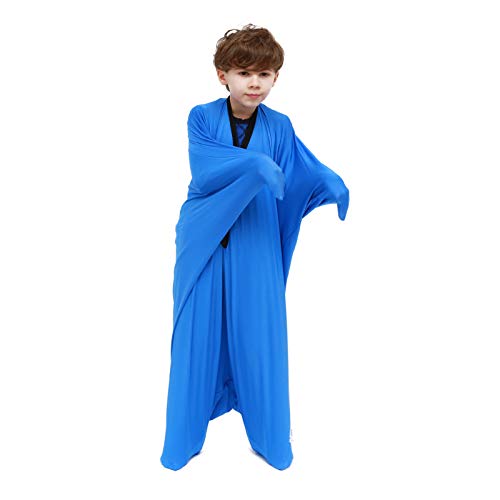 SANHO Dynamic Movement Sensory Body sock, Large,9-12 years old,56''HX28''W,Good for Height:52'-61',Updated Version,Blue