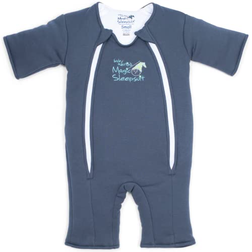Magic Sleepsuit Baby Merlin's 100% Cotton Baby Transition Swaddle - Baby Sleep Suit - Night Sky - 3-6 Months Navy Blue