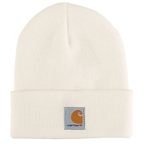 Carhartt unisex child Acrylic Watch Cold Weather Hat, Marshmallow, 8-14 Years US