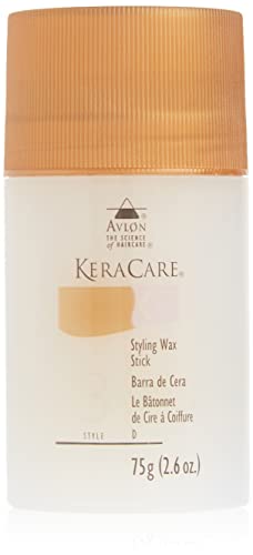 KeraCare Styling Wax Stick - 2.6 ounce - Castor Seed Oil - Hair Wax Stick for Flyaways and Frizz - For All Hair Types - Slicked Back looks, Spikes, Braids, Twists, Tames Flyaways and Frizz, Wigs