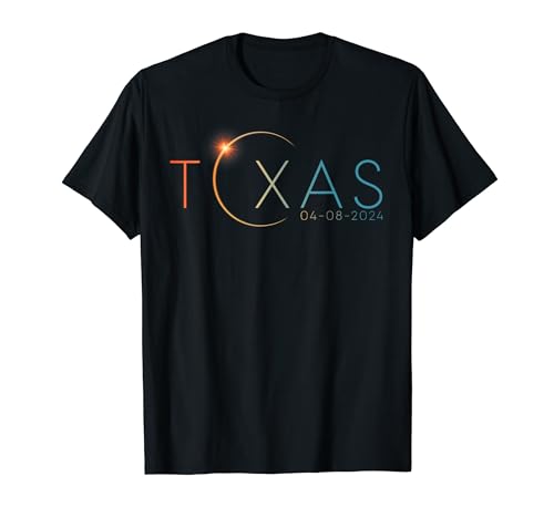 Total Solar Eclipse 2024 State Texas Totality April 8 2024 T-Shirt