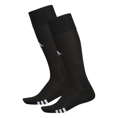 adidas Rivalry Soccer Socks (2-Pair), Black/White, Large