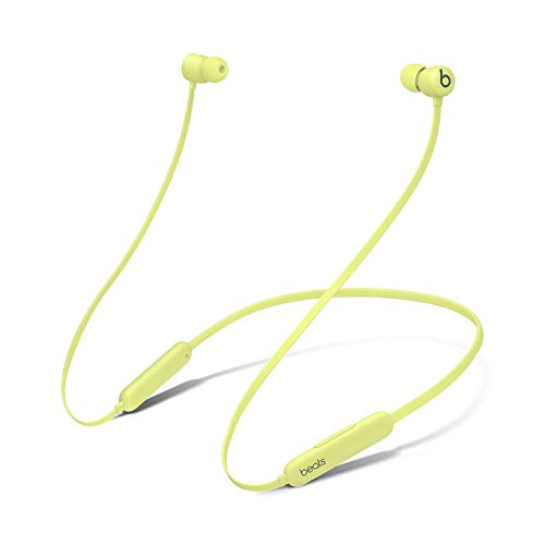 Beats Flex Wireless Earbuds - Apple W1 Headphone Chip, Magnetic Earphones, Class 1 Bluetooth, 12 Hours of Listening Time, Built-in Microphone - Yuzu Yellow