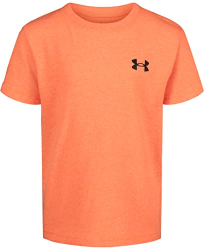 Under Armour Boys' Elite Short Sleeve T-Shirt, Stylish Crew Neckline & Fuller Cut for Complete Comfort, Blaze Orange SP22, 6