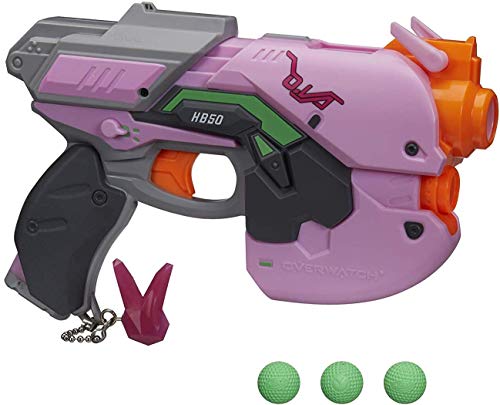 Overwatch D.Va Nerf Rival Blaster with 3 Overwatch Rival Rounds