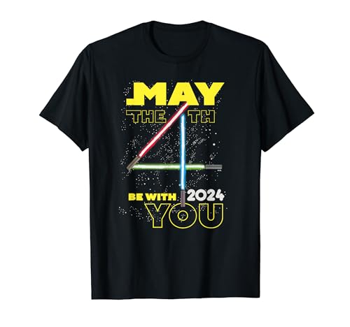 Star Wars May the 4th Be With You 2024 Lightsabers T-Shirt
