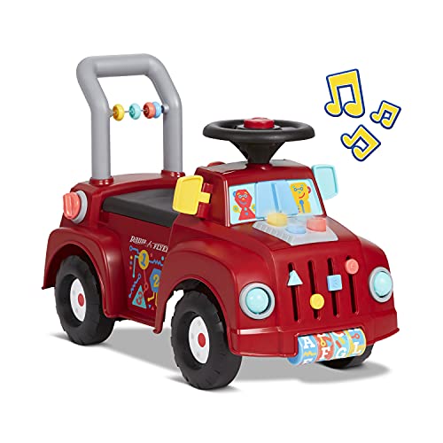 Radio Flyer Tinker Truck With Lights & Sounds, Toddler Ride On Toy, For Ages 1-3, Red, Large