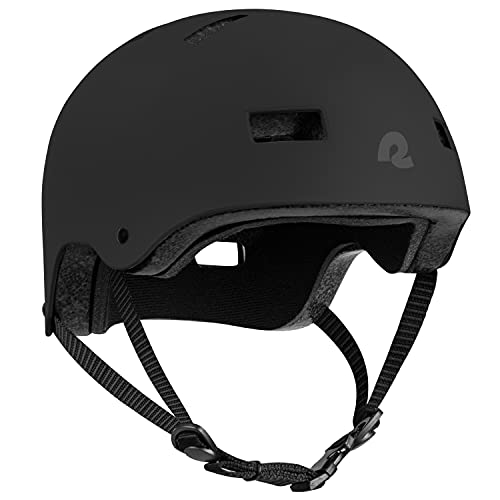 Retrospec Dakota Bicycle / Skateboard Helmet for Adults - Commuter, Bike, Skate, Scooter, Longboard & Incline Skating - Highly Protective & Premium Ventilation- Large - Matte Black, 4271