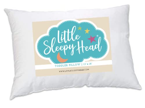 Little Sleepy Head Toddler Pillow, 13x18 Soft Hypoallergenic Baby Toddler Pillows (1-Pack)