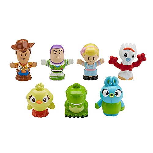 Fisher-Price Little People Toddler Toys Disney Toy Story 7 Friends Pack Figure Set with Woody & Buzz Lightyear for Ages 18+ Months (Amazon Exclusive)