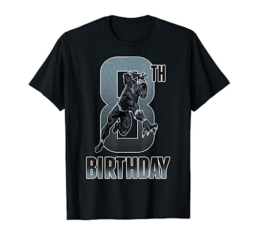 Marvel Comics Classic Avengers Black Panther 8th Birthday T-Shirt