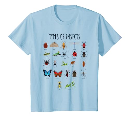 Types Of Insects Bug Identification Science T-Shirt