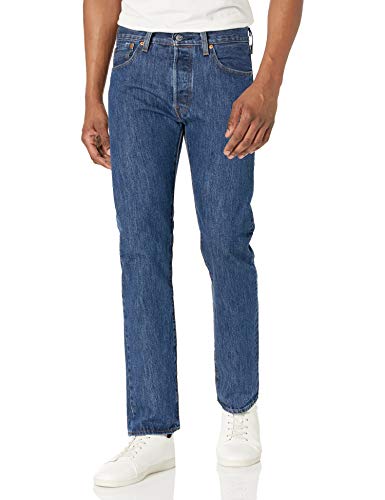 Levi's Men's 501 Original Fit Jeans (Also Available in Big & Tall), (New) Dark Stonewash, 40W x 32L