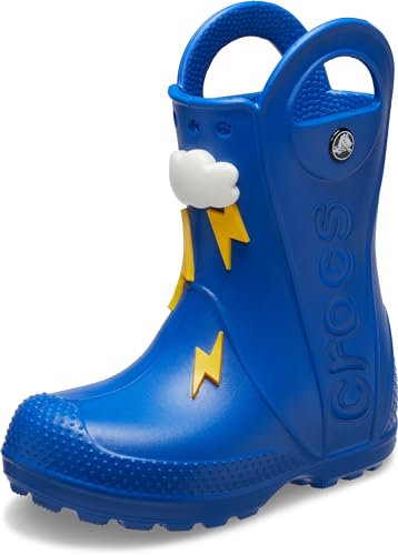 Crocs Handle It Rain Boots (Toddler/Little Kid), Blue Bolt, 10 US Unisex