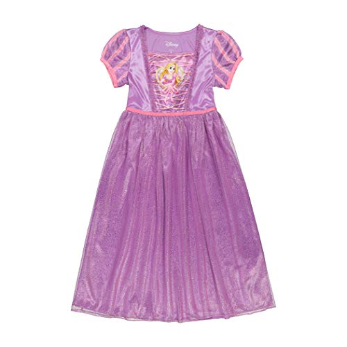 Disney Girls' Princess Fantasy Gown Nightgown, Rapunzel Shines 3, 4T