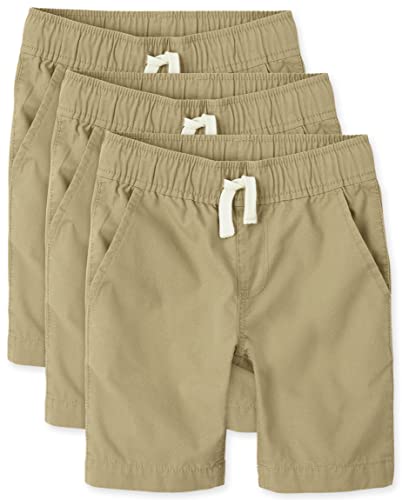 The Children's Place boys Pull On Jogger Shorts, FLAX, 8