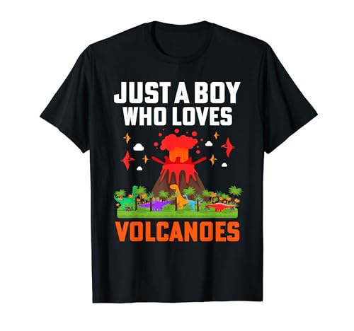 Toddler Boy Volcano Kids Magma Eruption Geology T-Shirt