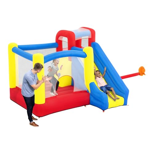 H2OGO! Slidetastic Mega Bouncer Bounce House (9' x 8'5' x 84') | for Indoor and Outdoor Play | Perfect for Kids Ages 3+