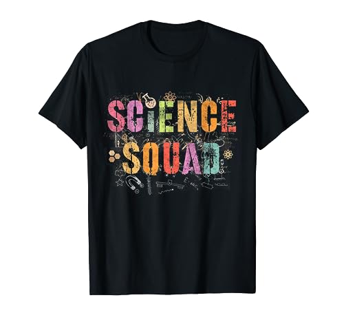 Vintage SCIENCE SQUAD Technology Teacher Team Student STEM T-Shirt