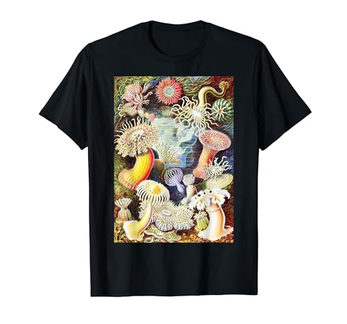 Sea anemones scientific illustration by Ernst Haeckel T-Shirt