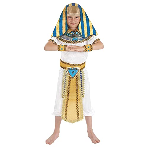 fun shack Egyptian Costume Boys, Egyptian Costume Kids, Egyptian King Costume, Kids Pharaoh Costume, Pharaoh Costume Boys - X-Large