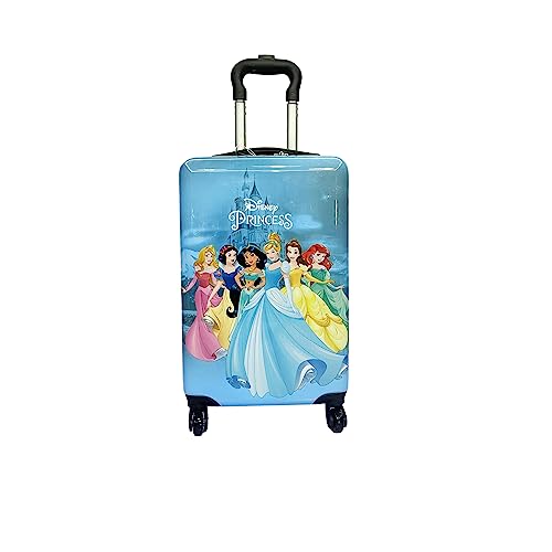 Fast Forward Princess Luggage 20 Inches Hard-Sided Tween Spinner Carry-On Travel Trolley Rolling Suitcase for Kids
