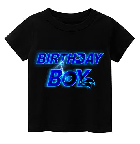 Tutu and Sian Ultra Soft Birthday Boy Short-Sleeve T-Shirt, Gifts for Boys Birthday Party (Birthday Boy 1, 7 Years)
