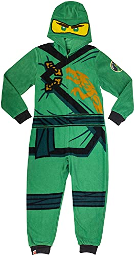 LEGO Ninjago Boy's Lloyd The Green Hooded Unionsuit, Green, Size 6/7