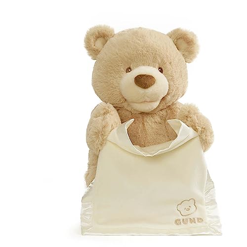 GUND Peek-A-Boo Teddy Bear Plush, Animated Stuffed Animal for Babies and Newborns, 11.5'