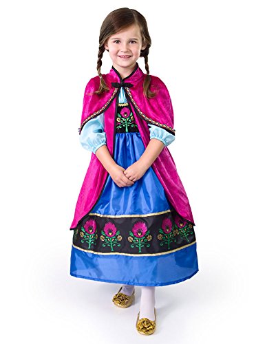 Little Adventures Alpine Princess Dressup Costume Cloak (S/M Age 1-5) - Machine Washable Child Pretend Play and Party Dress with No Glitter