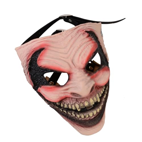 HugOutdoor Scary The Fiend Bray Wyatt Cosplay Mask Halloween Half Face Latex Mask Realistic Demon Halloween Costume Mask…