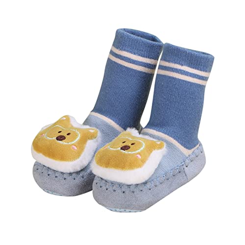 Toddler Boys Girls Sneakers Infant Rubber Sole Socks Shoes Non-skid Slipper Shoes with Rubber Sole Sneaker Cartoon Socks Baby Boy Halloween Costumes