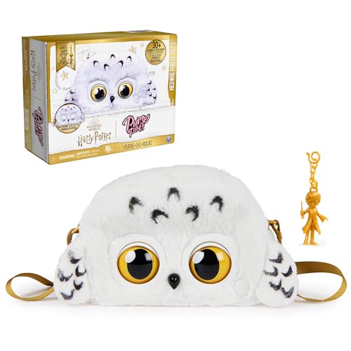 Wizarding World Harry Potter, Hedwig Purse Pets Interactive Pet Toy and Shoulder Bag, over 30 Sounds and Reactions, Easter Basket Stuffers for Ages 6+