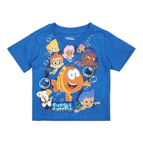 Nickelodeon Bubble Guppies Boys Short Sleeve Shirt for Toddlers – Blue