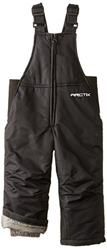 Arctix Infant/Toddler Chest High Snow Bib Overalls, Black, 5T