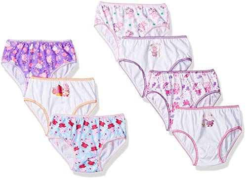 Peppa Pig Girls' Toddler Briefs Underwear Multipacks, 1 pack, Peppa7pk, 4T