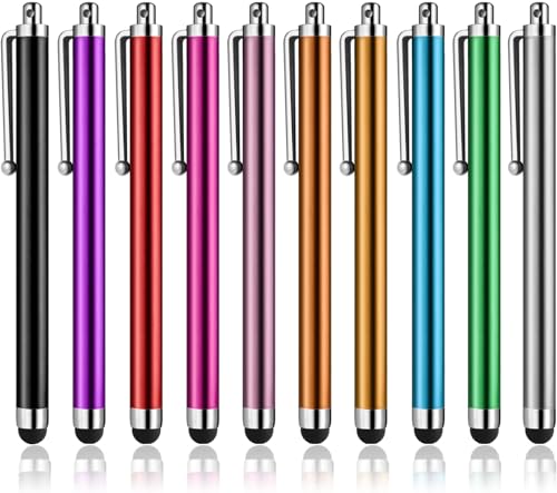 Stylus Pens for Touch Screens, Abiarst High Precision Universal Stylus for iPad iPhone Tablets Samsung Galaxy All Capacitive Touch Screens (10-Pack)