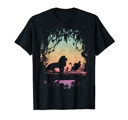 Disney Lion King Gradient Jungle Trio Graphic T-Shirt T-Shirt